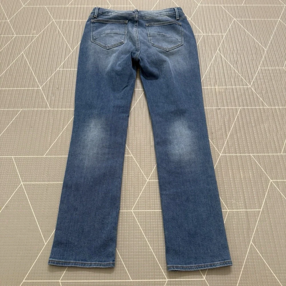 Driftwood Audrey Jeans W 28 L 29 Medium Wash Straight Leg Boho Stretch‎